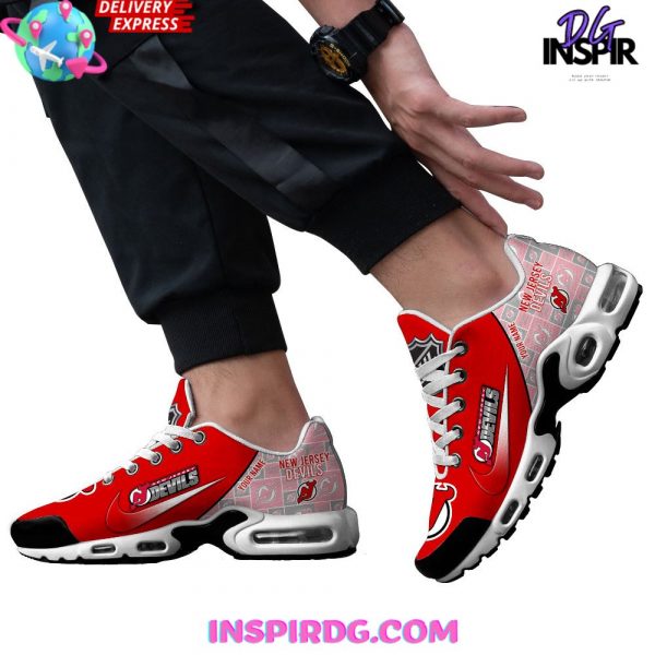 New Jersey Devils Hockey Custom Nike Air Max Shoes