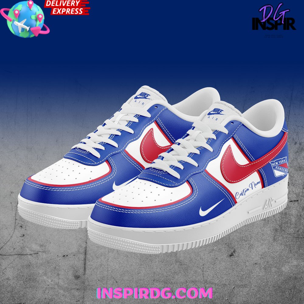 New York Rangers Custom Nike Air Force 1 InspirDG