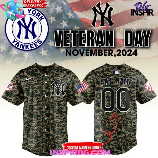 New York Yankees Veterans Day 2024 Baseball Jersey