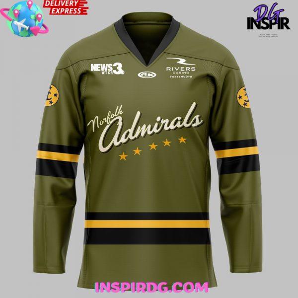 Norfolk Admirals Military Appreciation Special Hockey Jersey