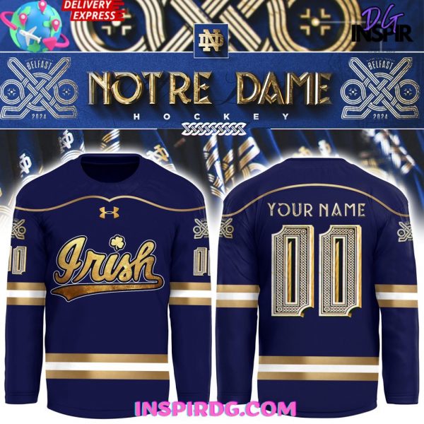 Notre Dame Fighting Irish Belfast Uniform Custom Hockey Jersey