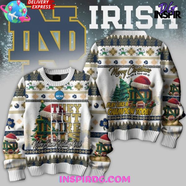 Notre Dame Fighting Irish Merry Christmas Ugly Sweater