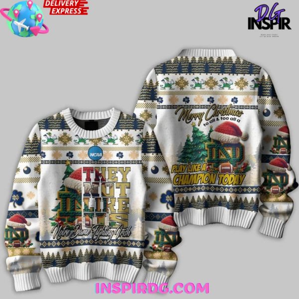 Notre Dame Fighting Irish Merry Christmas Ugly Sweater
