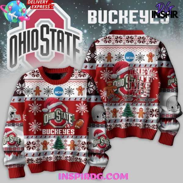 Ohio State Buckeyes Christmas Edition Ugly Sweater