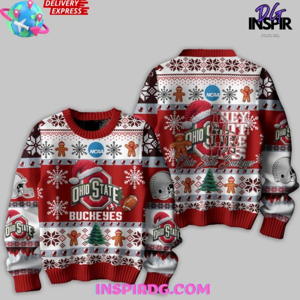 Ohio State Buckeyes Christmas Edition Ugly Sweater