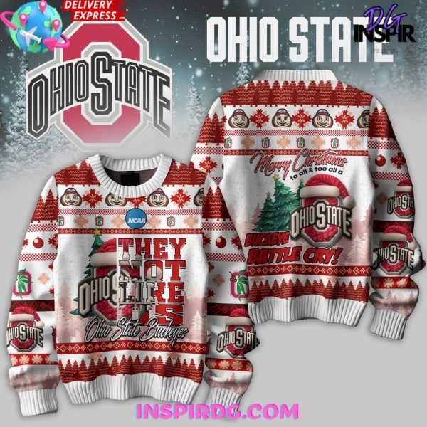 Ohio State Buckeyes Merry Christmas Ugly Sweater