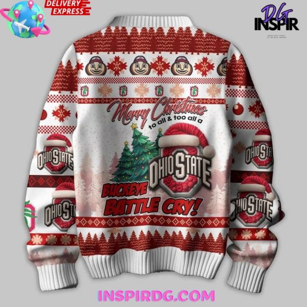 Ohio State Buckeyes Merry Christmas Ugly Sweater
