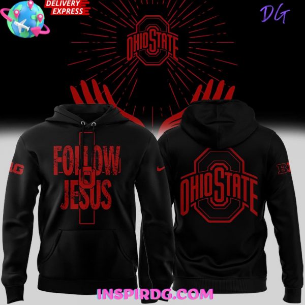 Ohio State Football Follow Jesus Black Hoodie