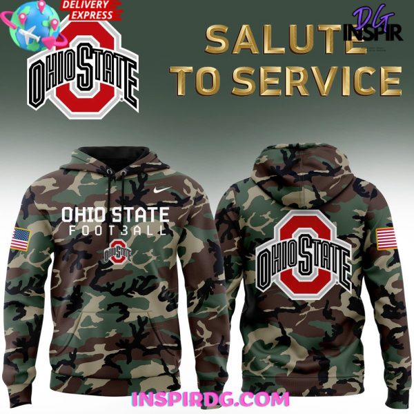 Ohio State Football Salute to Service Special Camo Hoodie