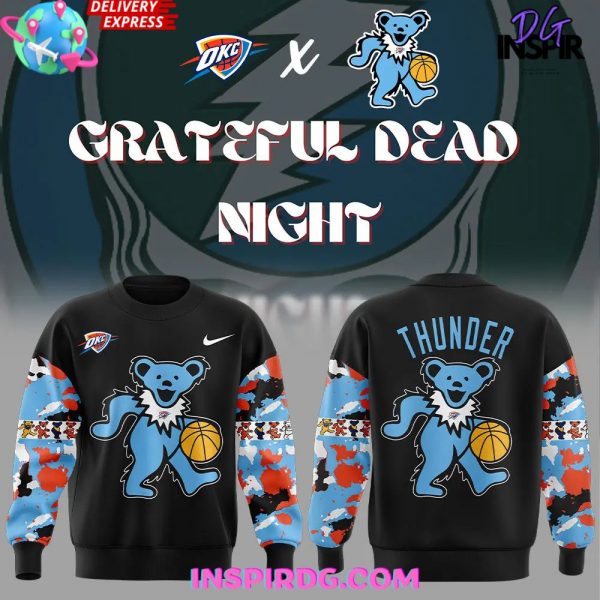 Oklahoma City Thunder x Grateful Dead Night Special Black Sweatshirt