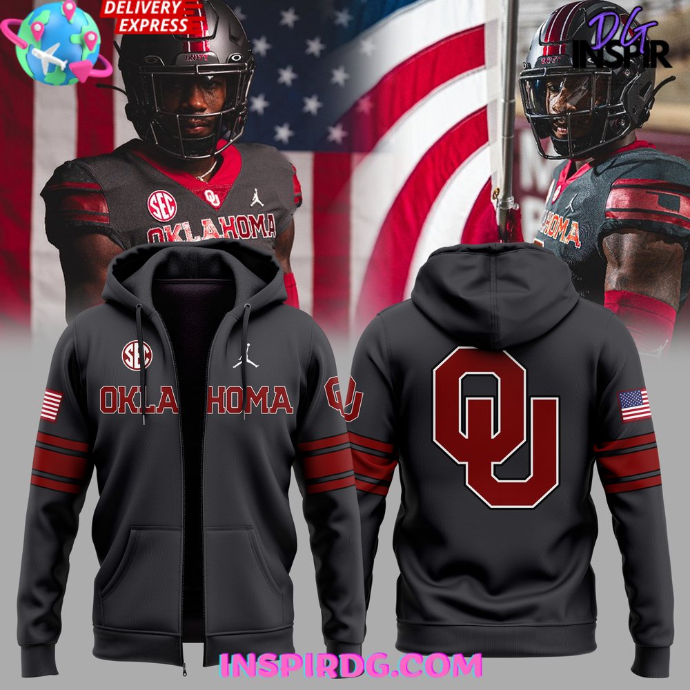 Oklahoma Sooners Dri FIT College Game Special Zip Hoodie InspirDG