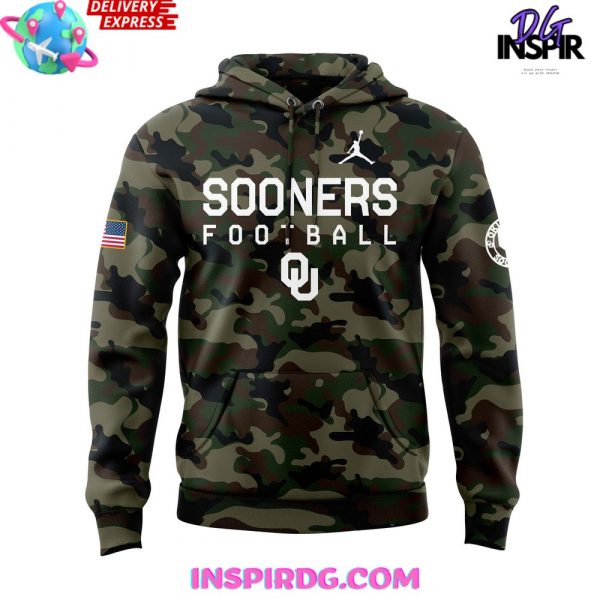 Oklahoma Sooners Military 2024 Camo Hoodie