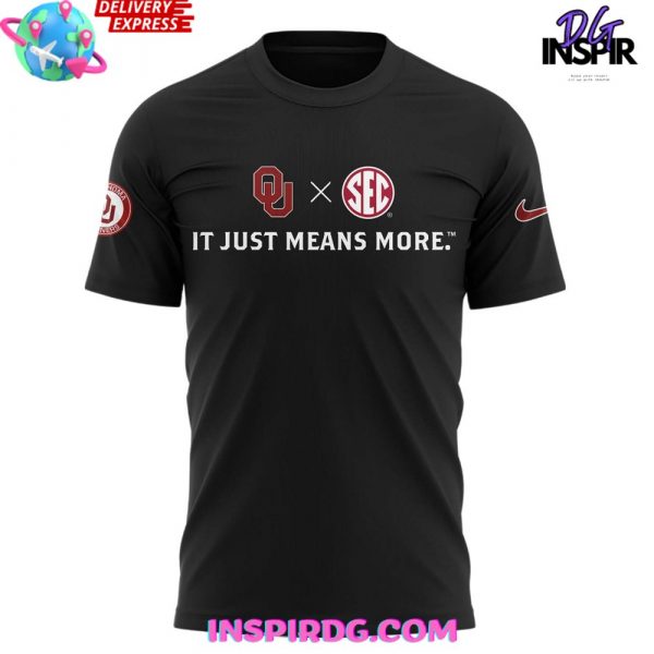 Oklahoma Sooners x SEC “It Just Means More” T-Shirt