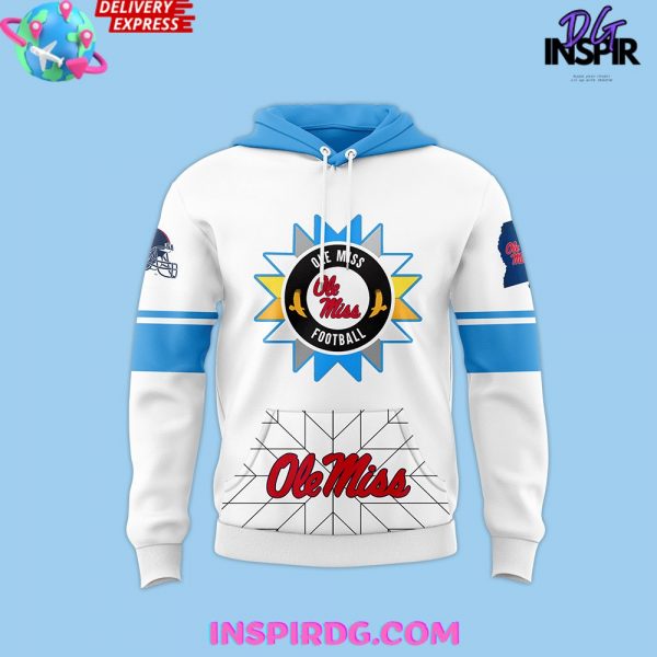 Ole Miss Rebels 2024 Native American Special White Hoodie