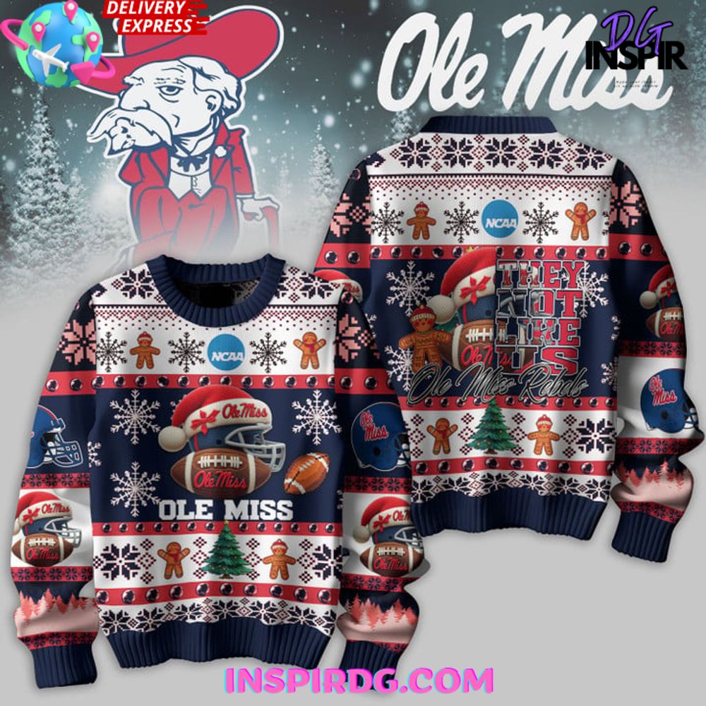Ole Miss Rebels Christmas Edition Ugly Sweater Ole Miss Rebels Christmas Edition Ugly Sweater