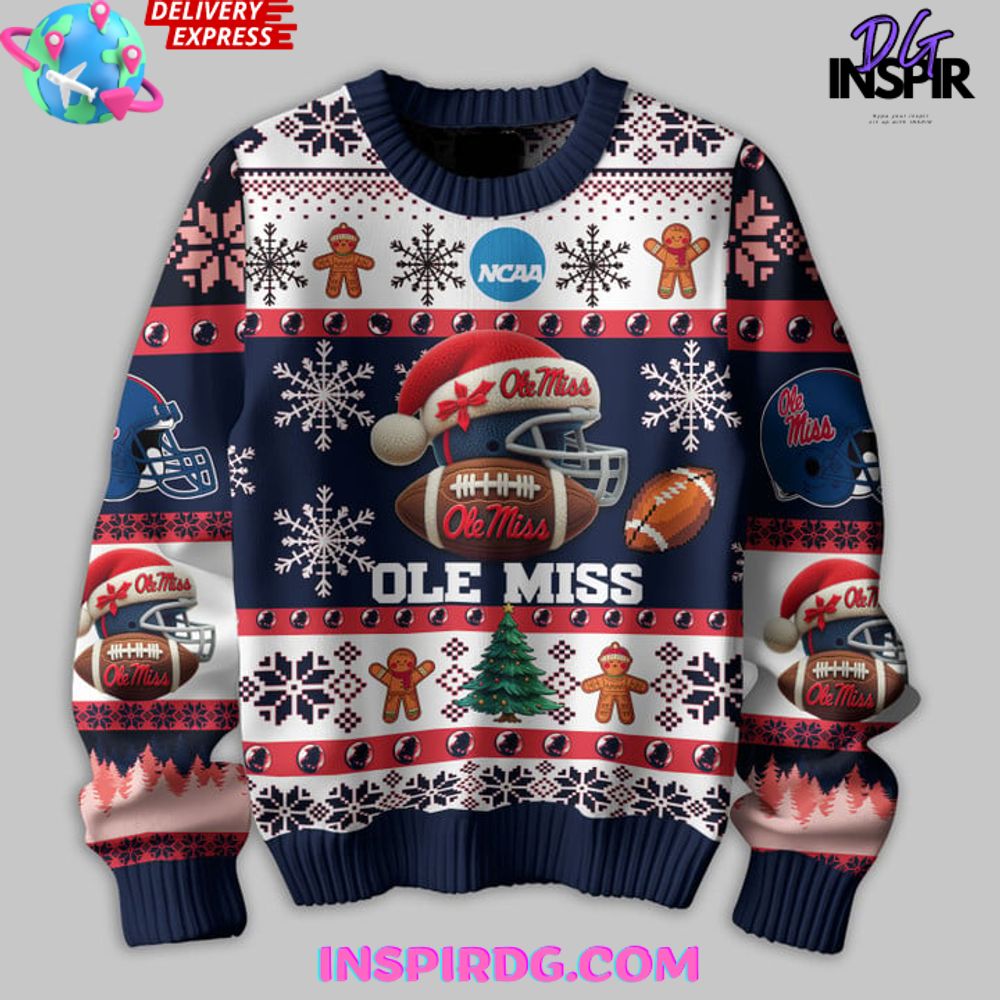 Ole Miss Rebels Christmas Edition Ugly Sweater Ole Miss Rebels Christmas Edition Ugly Sweater