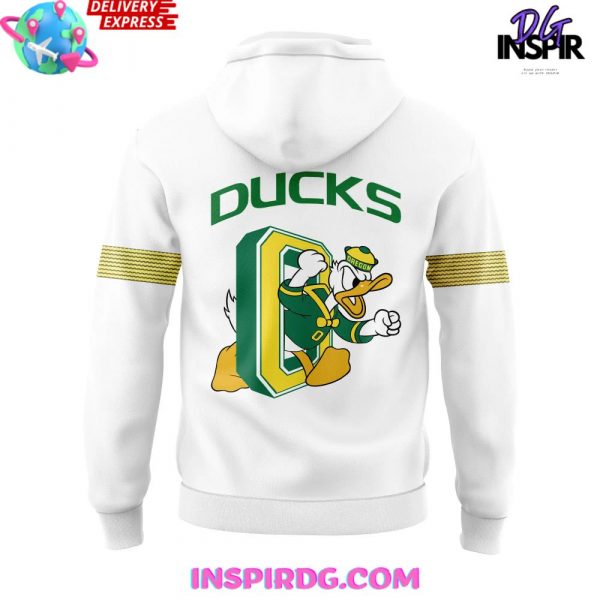 Oregon Ducks Football Ascending White Hoodie
