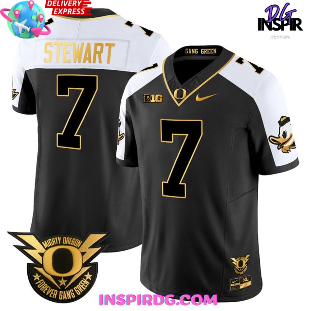 Oregon Ducks Forever Gang Green BIG Patch Gold Vapor Football Jersey Oregon Ducks Forever Gang Green BIG Patch Gold Vapor Football Jersey