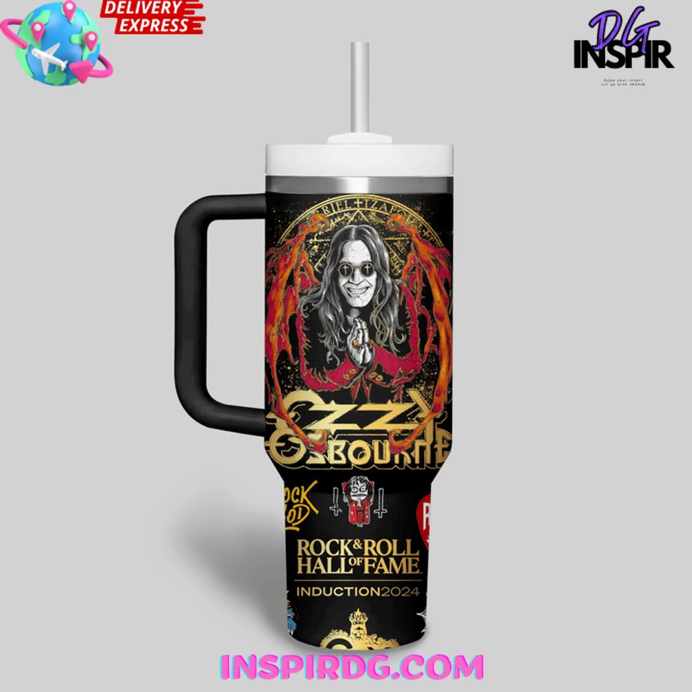 Ozzy Osbourne Prince of Darkness Stanley Tumbler Cup Ozzy Osbourne Prince of Darkness Stanley Tumbler Cup