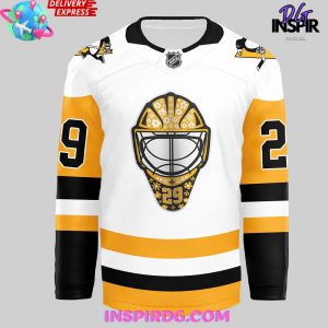 Pittsburgh Penguins Marc Andre Fleury Special White Hockey Jersey InspirDG