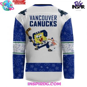 Vancouver Canucks Spongebob 25th Anniversary Special Hockey Jersey