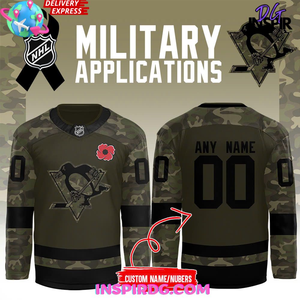 Pittsburgh Penguins Military Appreciation Night 2024 Hockey Jersey InspirDG