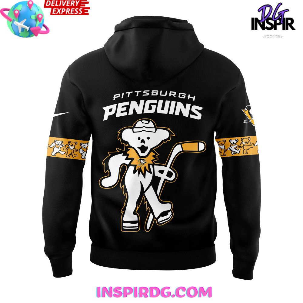 Pittsburgh Penguins x Grateful Dead Night Nike Hoodie InspirDG