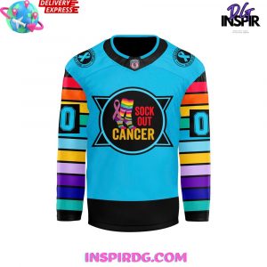 Binghamton Black Bears Sock Out Cancer Special Hockey Jersey