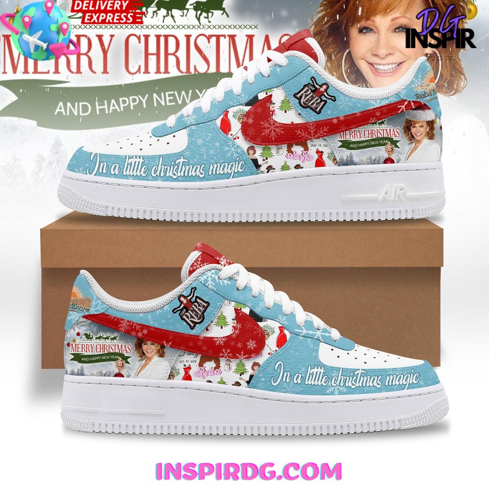 Reba McEntire Merry Christmas Limited Edition Nike Air Force 1