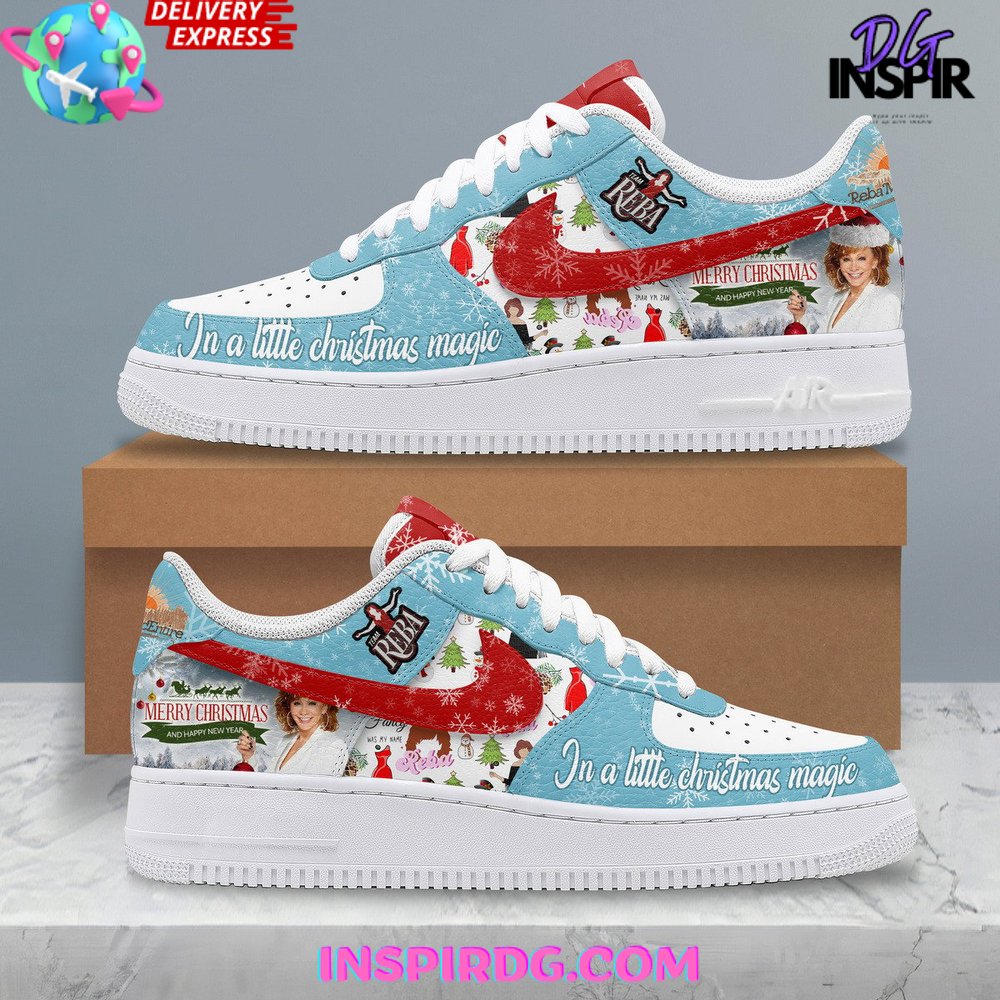 Reba McEntire Merry Christmas Limited Edition Nike Air Force 1