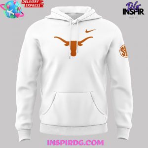 Texas Longhorns Hook ‘Em Horns Nike SEC White Hoodie