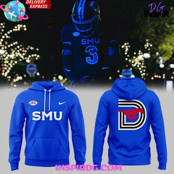 SMU Mustangs City Light Special Blue Hoodie