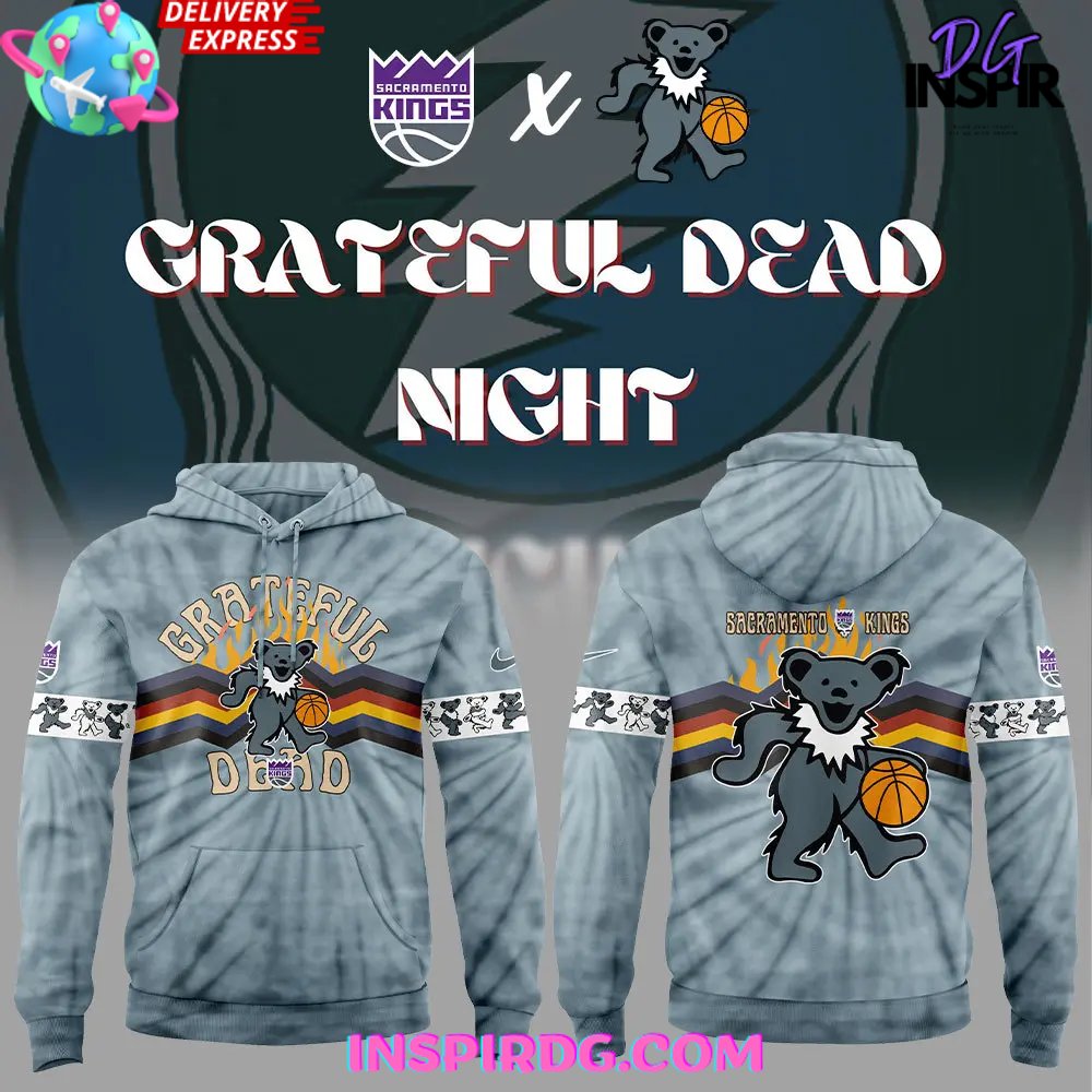 Sacramento Kings Grateful Dead Night Edition Hoodie Sacramento Kings Grateful Dead Night Edition Hoodie