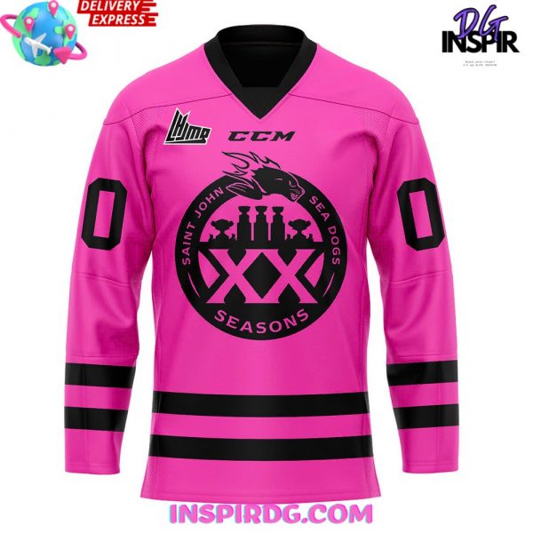 Saint John Sea Dogs Pink In The Rink Special Hockey Jersey