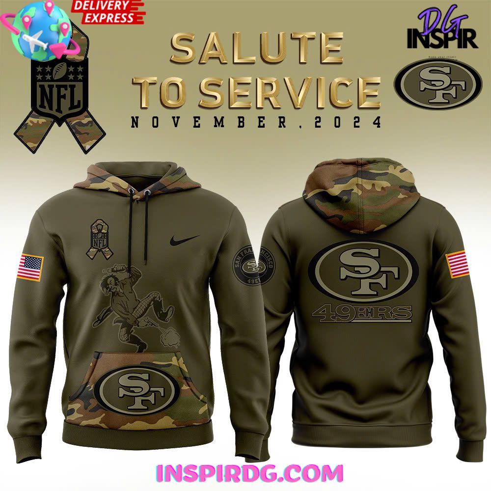 San Francisco 49ers Salute to Service Award Special Camo Hoodie InspirDG