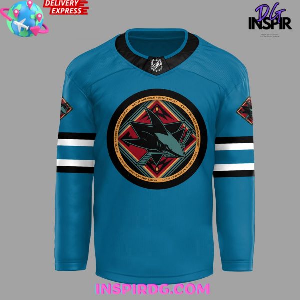 San Jose Sharks Native American Heritage Night Custom Hockey Jersey