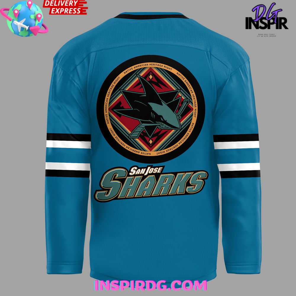 San Jose Sharks Native American Heritage Night Special Hockey Jersey InspirDG