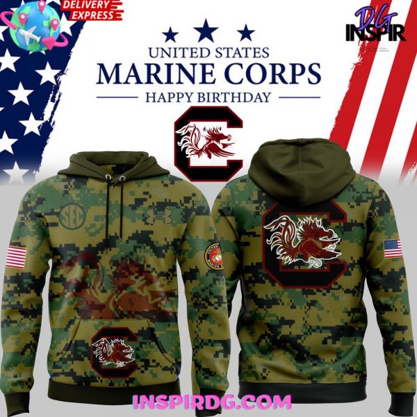 South Carolina Gamecocks States Marine Corps 2024 Hoodie