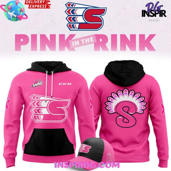 Spokane Chiefs Pink in the Rink 2024 Hoodie