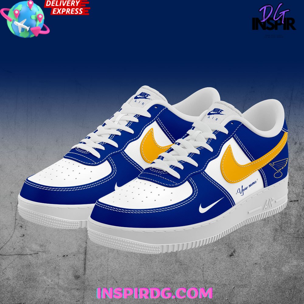 Blue yellow white air force 1 deals