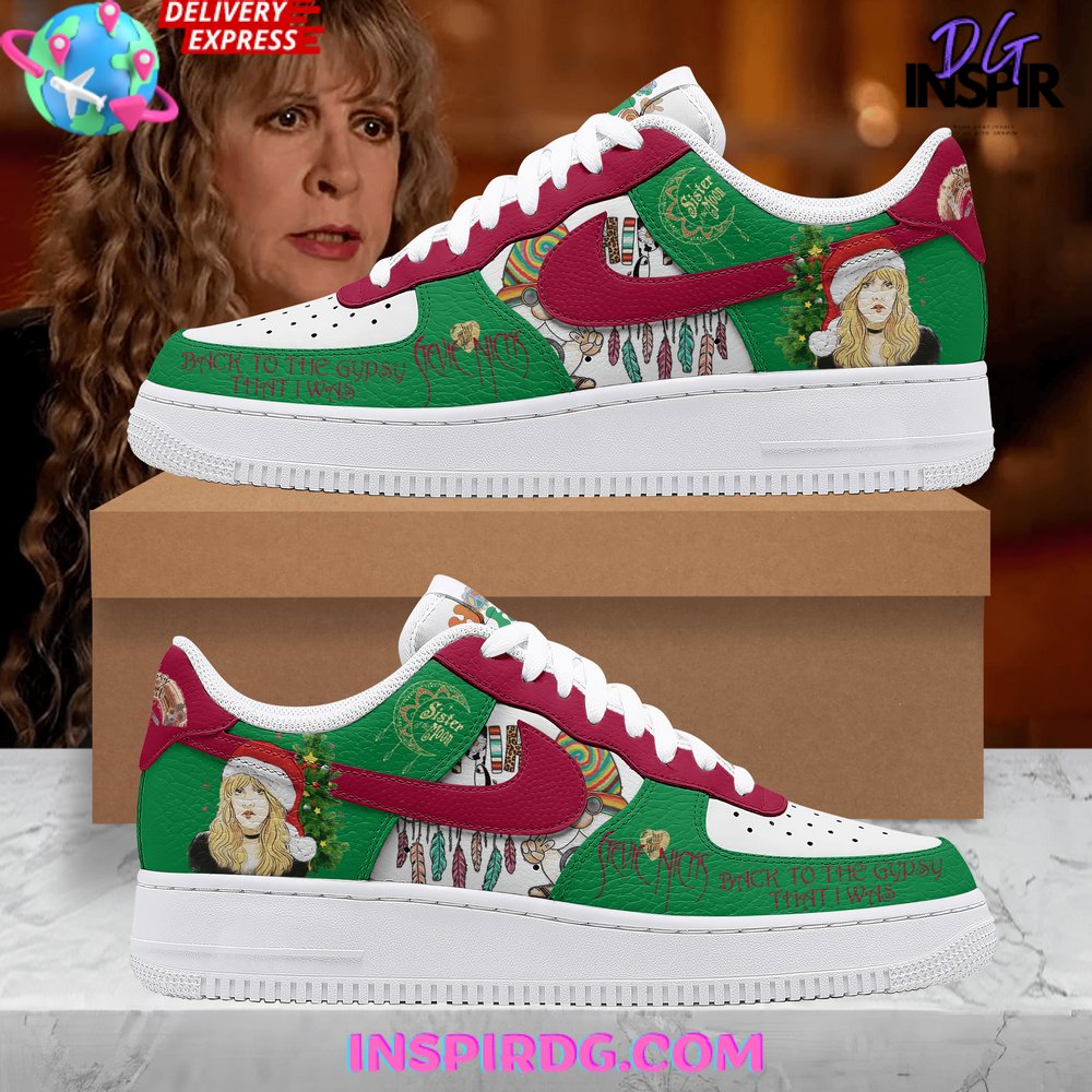 Stevie Nicks Merry Christmas Special Edition Nike Air Force 1 InspirDG