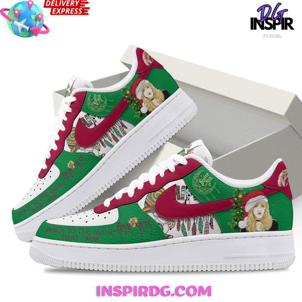 Stevie Nicks Merry Christmas Special Edition Nike Air Force 1 Stevie Nicks Merry Christmas Special Edition Nike Air Force 1