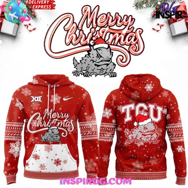 TCU Horned Frogs Merry Christmas Red Hoodie