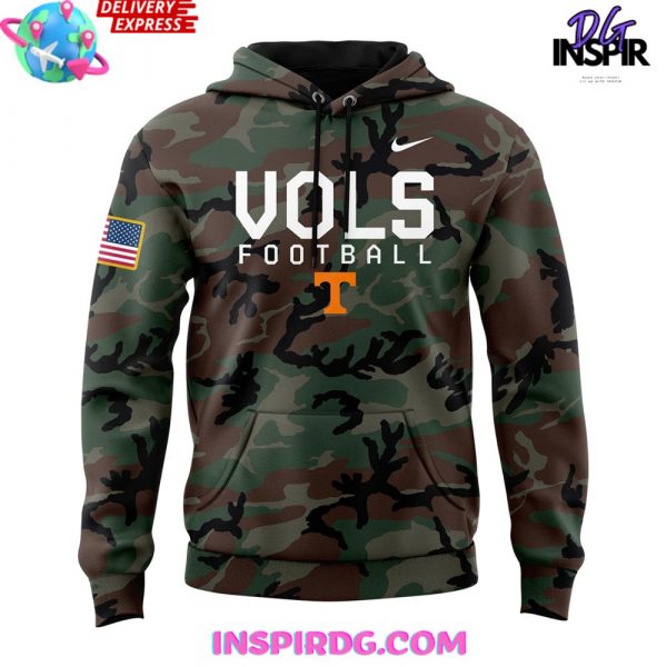 Tennessee Vols Football Military Appreciation 2024 Camo Hoodie