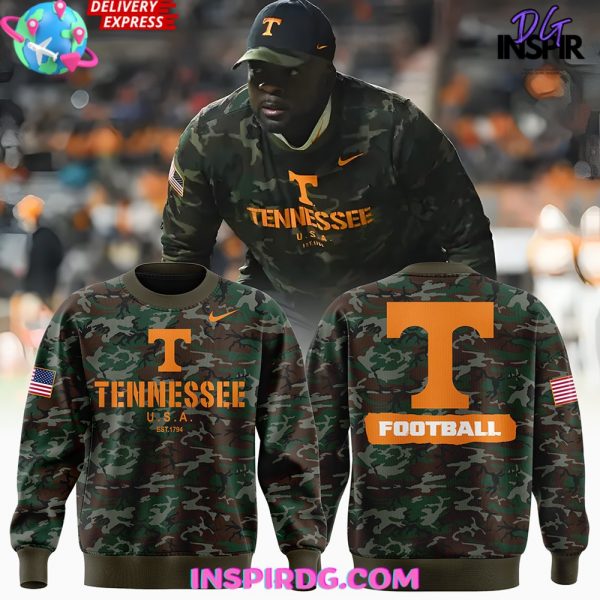 Tennessee Vols Football Military Appreciation 2024 Camo Sweatshirt