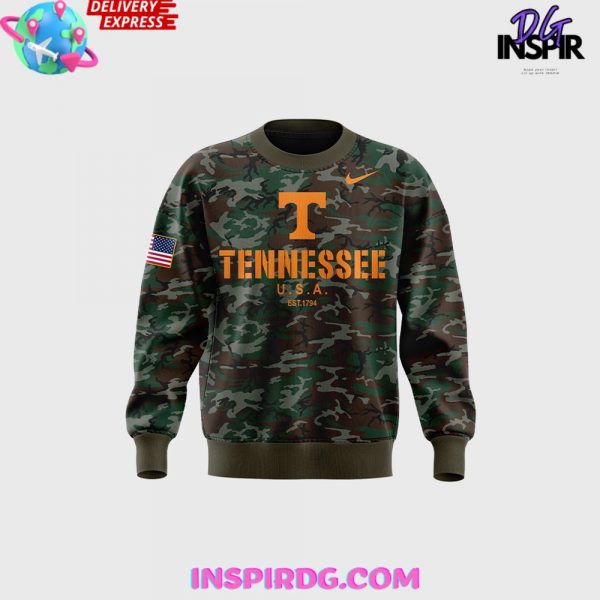 Tennessee Vols Football Military Appreciation 2024 Camo Sweatshirt