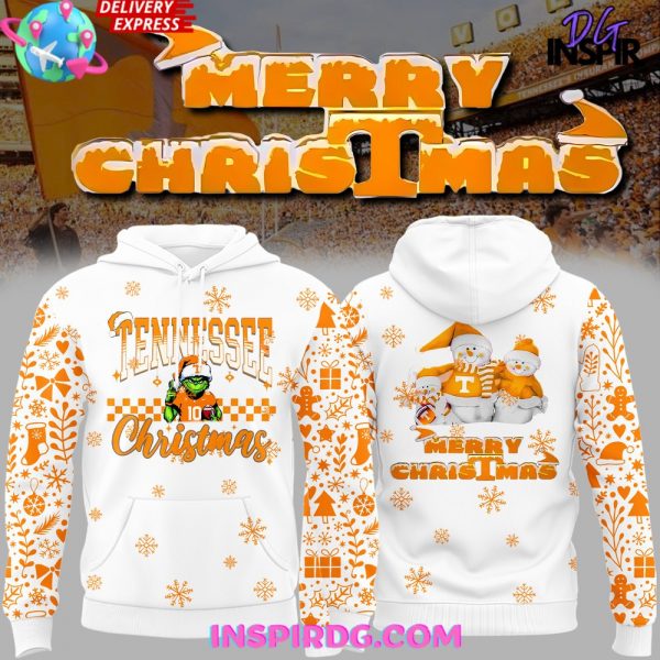 Tennessee Vols Merry Christmas 2024 Special White Hoodie
