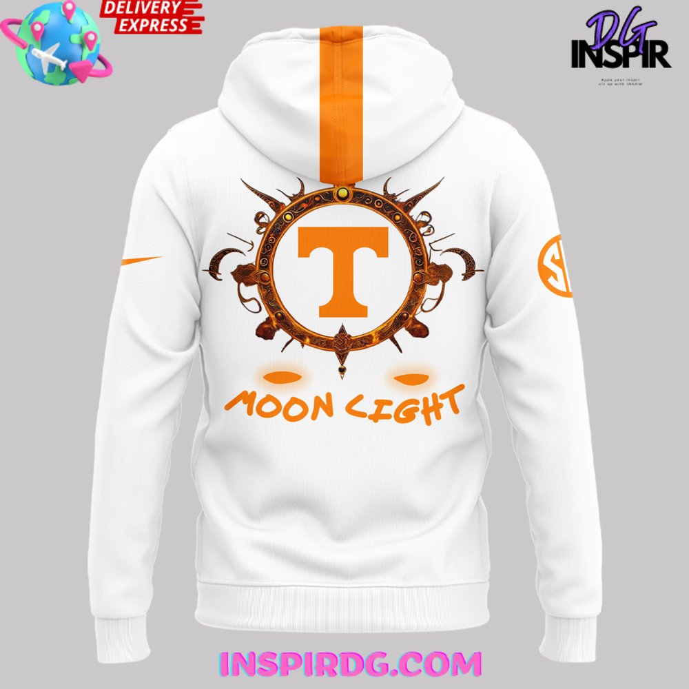 Tennessee Volunteers Moon Light Special White Hoodie Tennessee Volunteers Moon Light Special White Hoodie