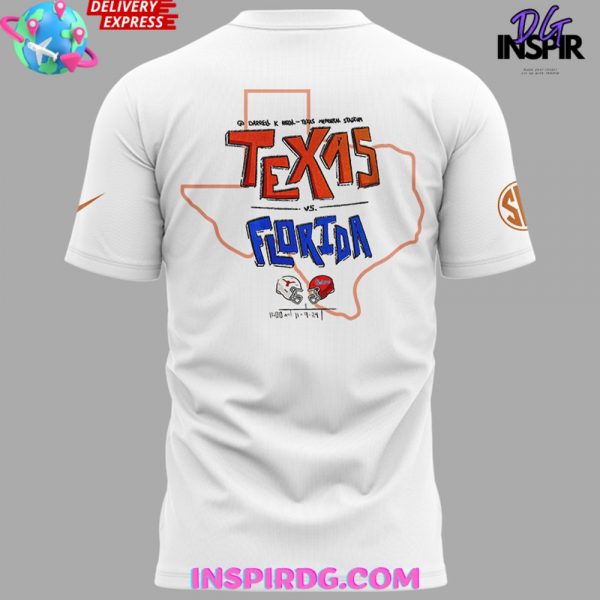 Texas Longhorns Collab Florida Gators Limited White T-Shirt