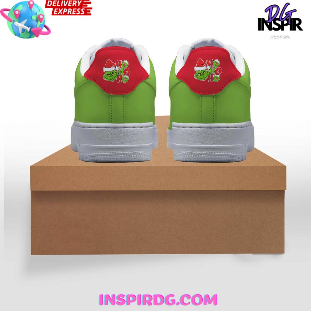 The Grinch Feeling Extra Grinchy Christmas Nike Air Force 1 The Grinch Feeling Extra Grinchy Christmas Nike Air Force 1